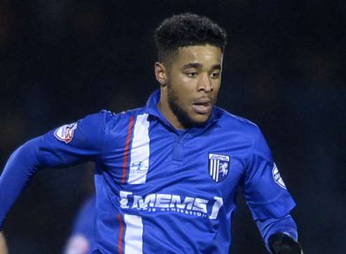 Dominic Samuel in action against Bradford Picture: Barry Goodwin