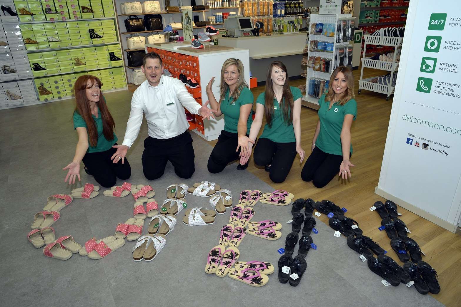 Deichmann has opened in the former WHSmith premises in the Pentagon Centre