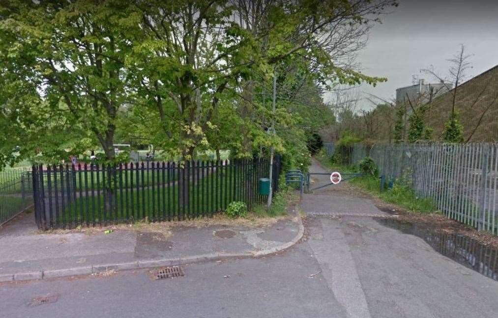 The assault happened in an alley, off Waterton Avenue and Mark Lane, Gravesend. Picture: Google