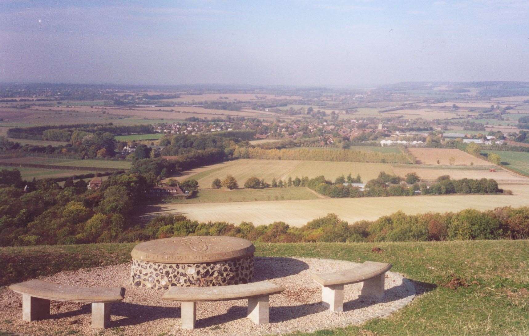 The view from the top of Wye Crown in 2003
