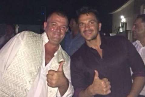 Chris Quested and Peter Andre