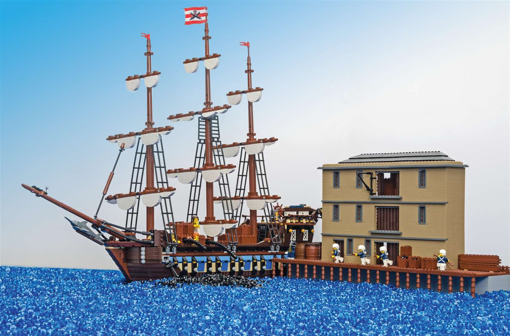 The Boston Tea Party in LEGO