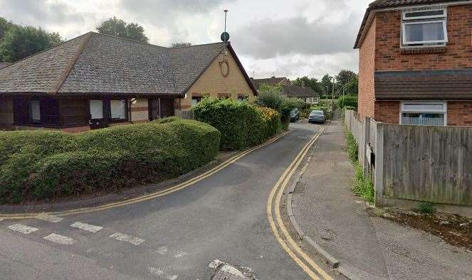 Police swooped on Cornwall Gardens in Canterbury after a man was reportedly threatened. Picture: Google Street View