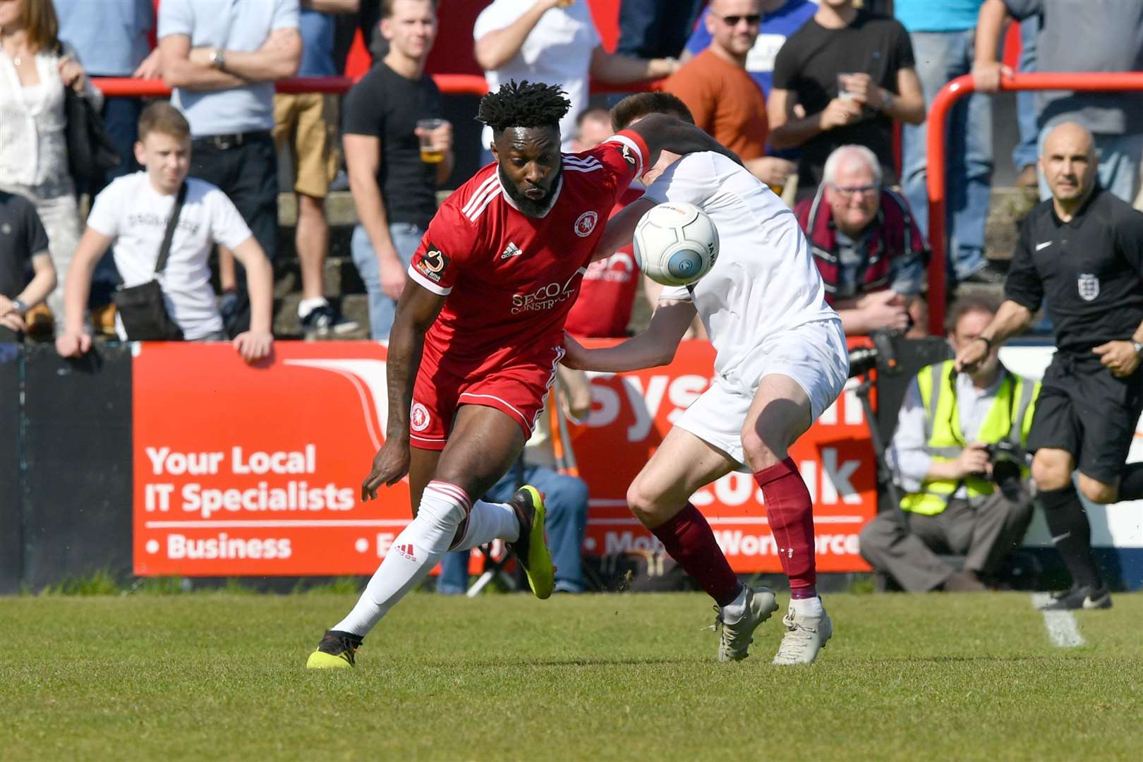 David Ijaha in action for Welling against Chelmsford. Picture: Keith Gillard (8874682)
