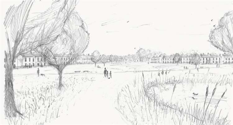 A drawing of what some of the Faversham homes could look like