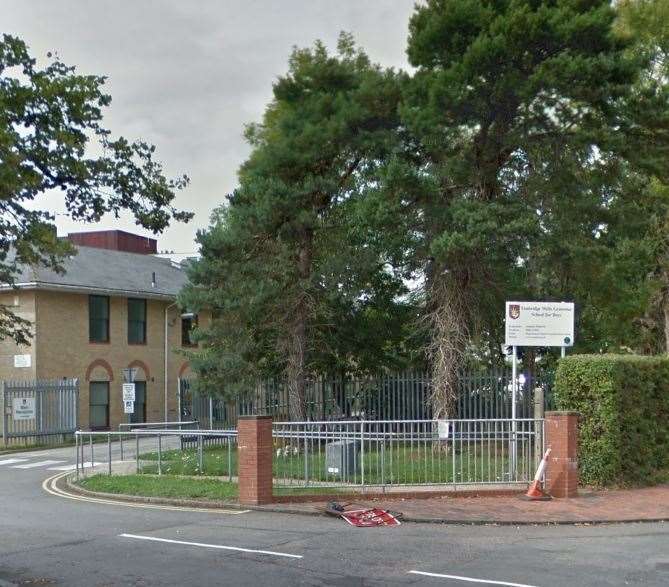 A total of 224 pupils were sent home to self-isolate from Tunbridge Wells Grammar School for Boys. Picture: Google