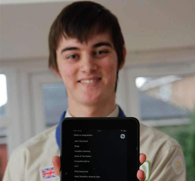Borden Grammar student Laurence Marshall has launched an app of Scout campfire songs