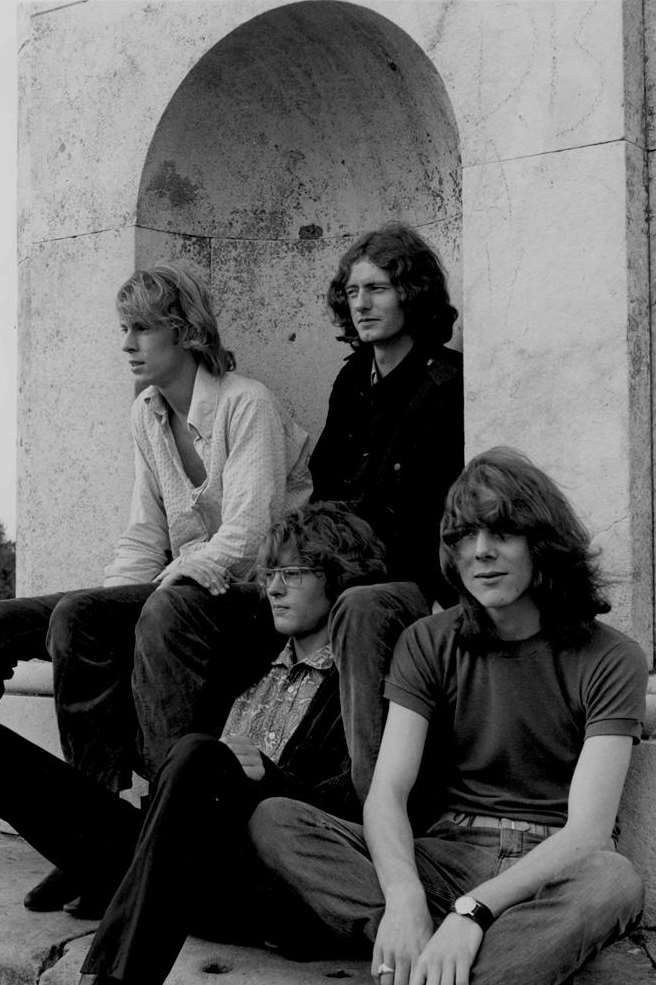 Richard Coughlan (right) with other Caravan band members in 1968