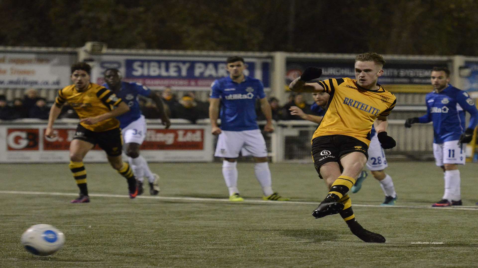 Bobby-Joe Taylor scores Maidstone's winner from the penalty spot Picture: Chris Davey