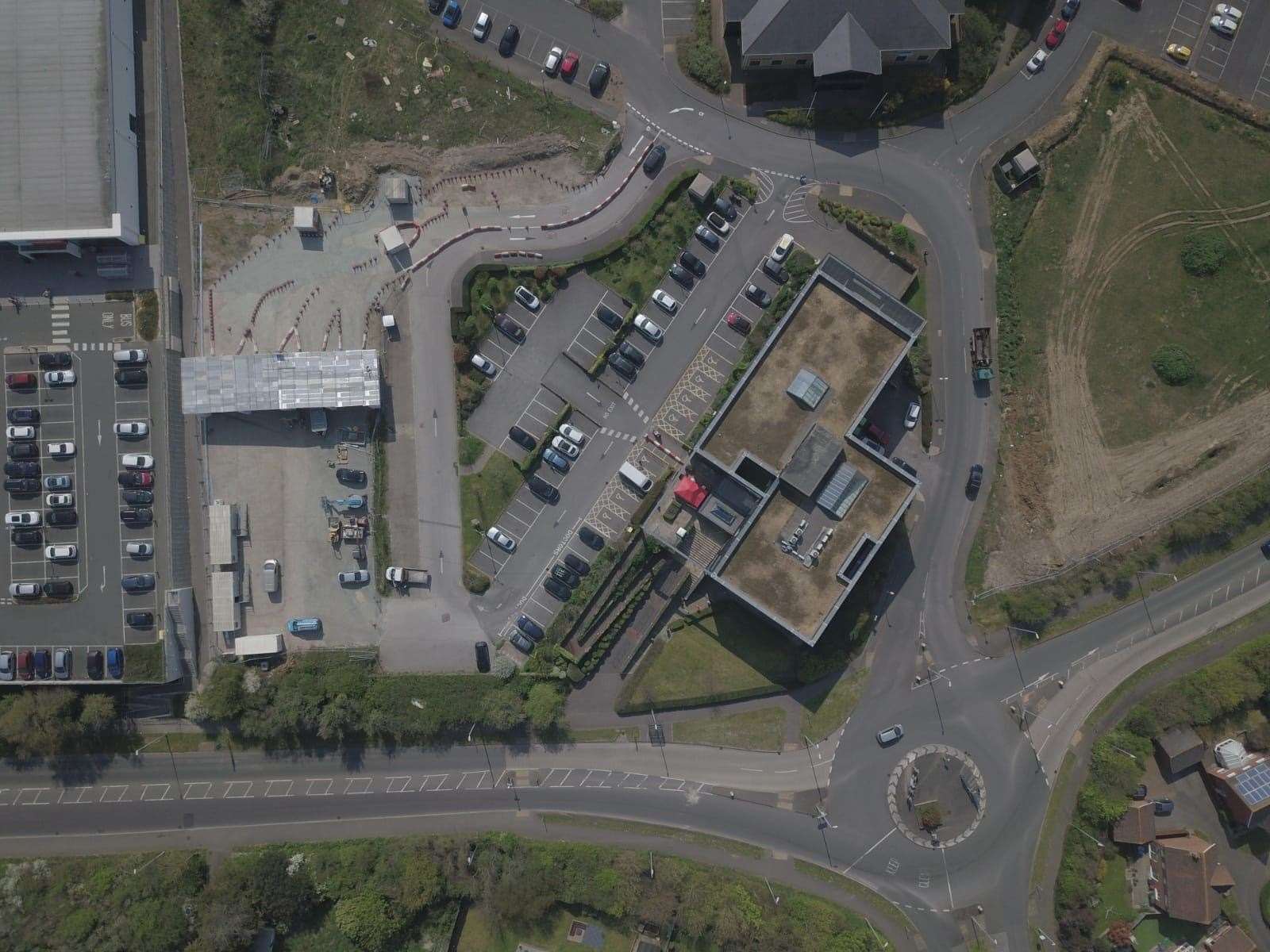An aerial image shows the site. Picture: Dr John Ribchester