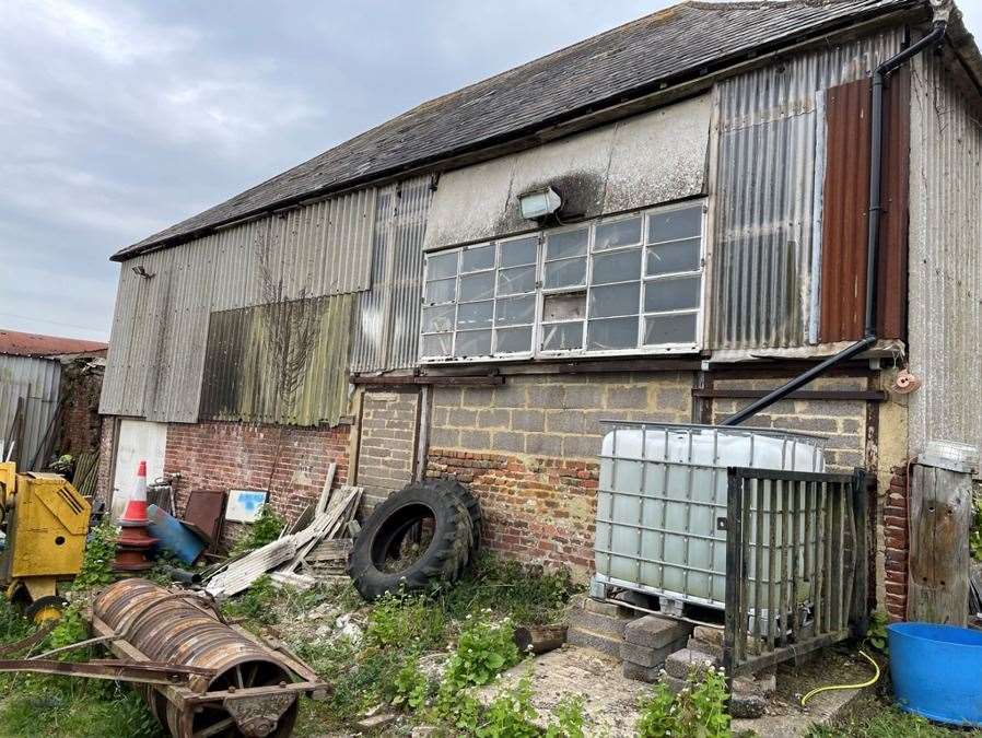 The former cow shed will be used to sell local produce and essential items. Picture: Michael and Claire Fry