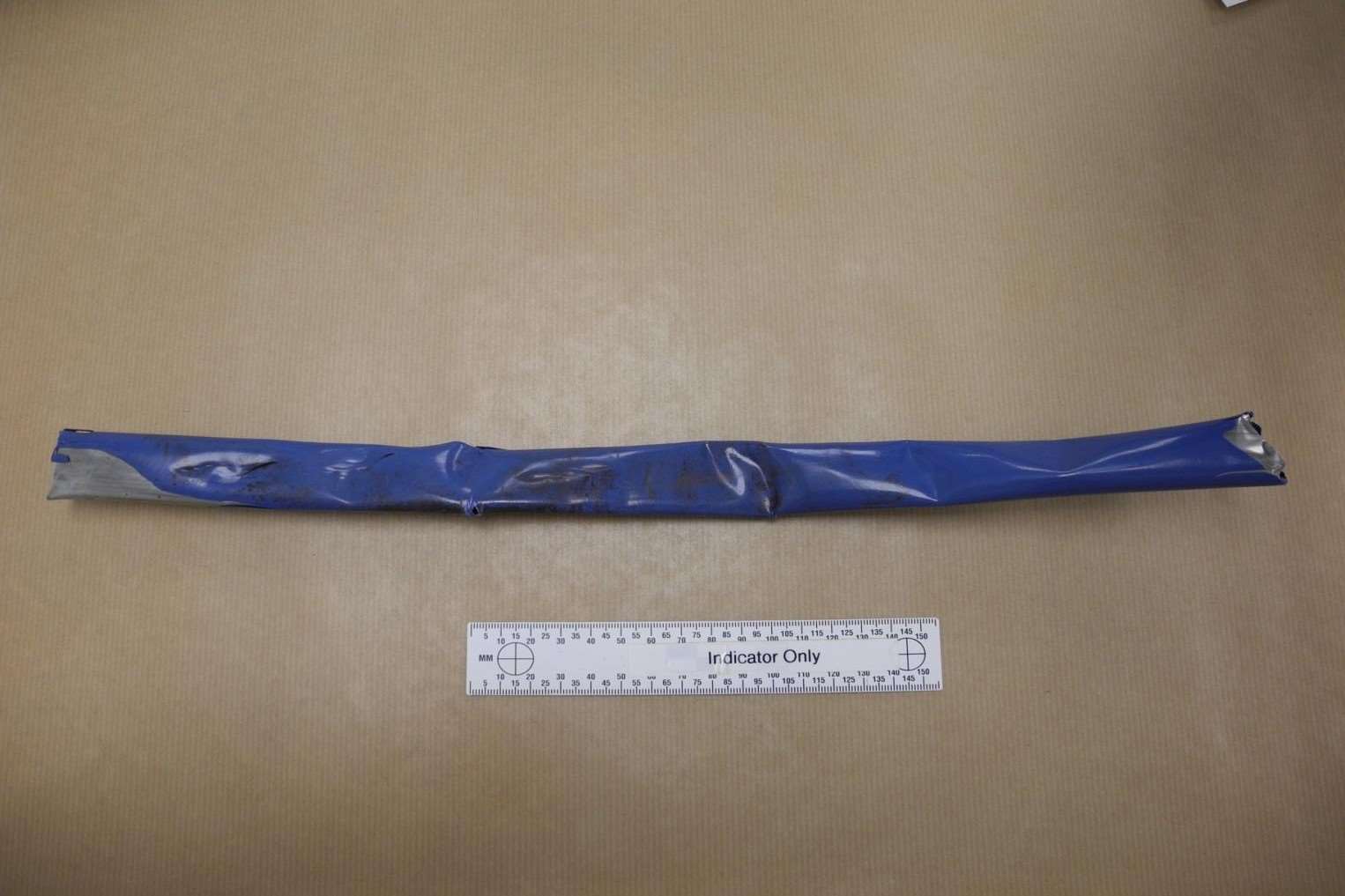 One of the weapons in a picture released by the police