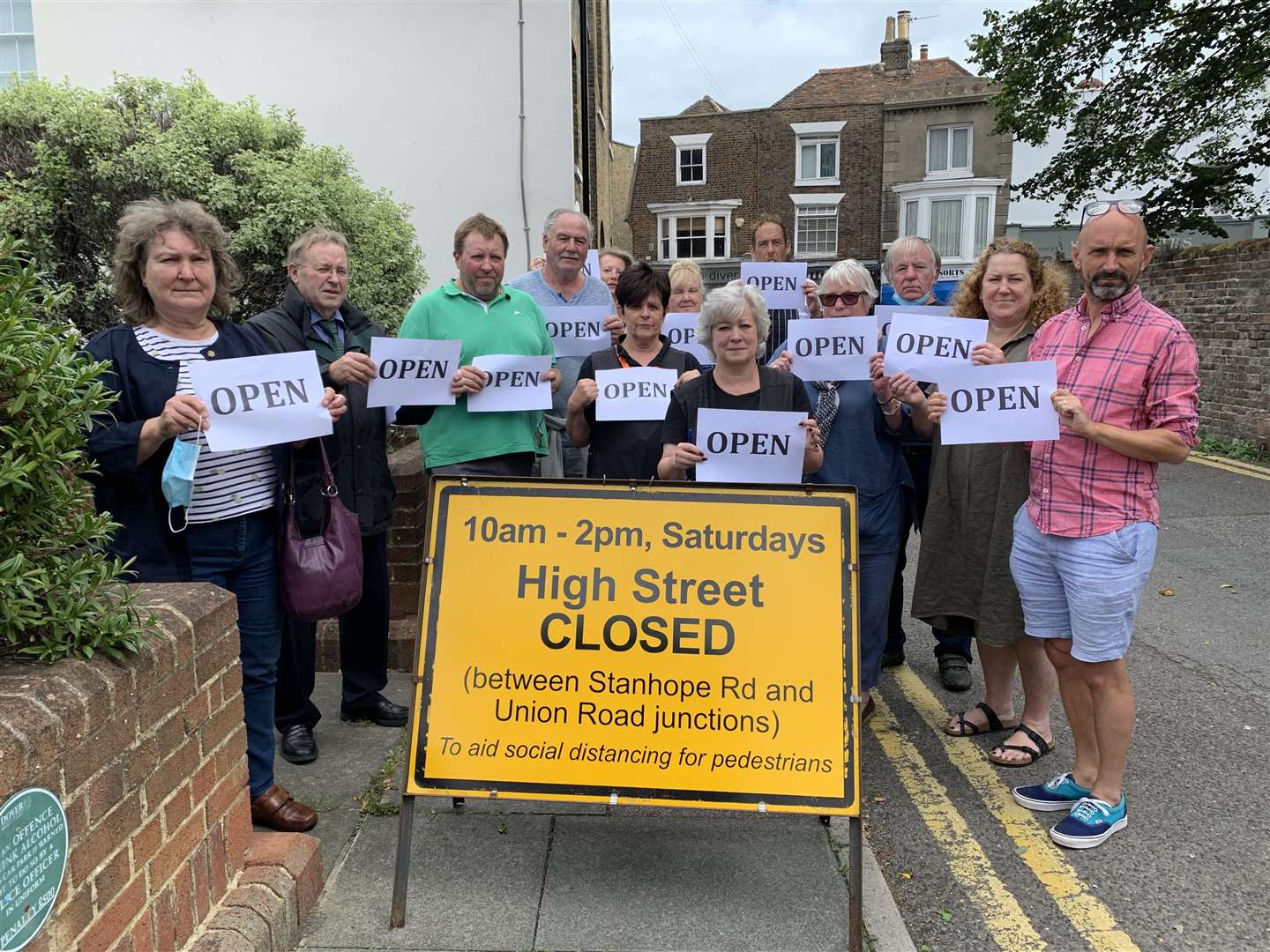 Business owners in the High Street are campaigning against the council's decision to close the High Street to cars from 10am until 2pm on Saturdays