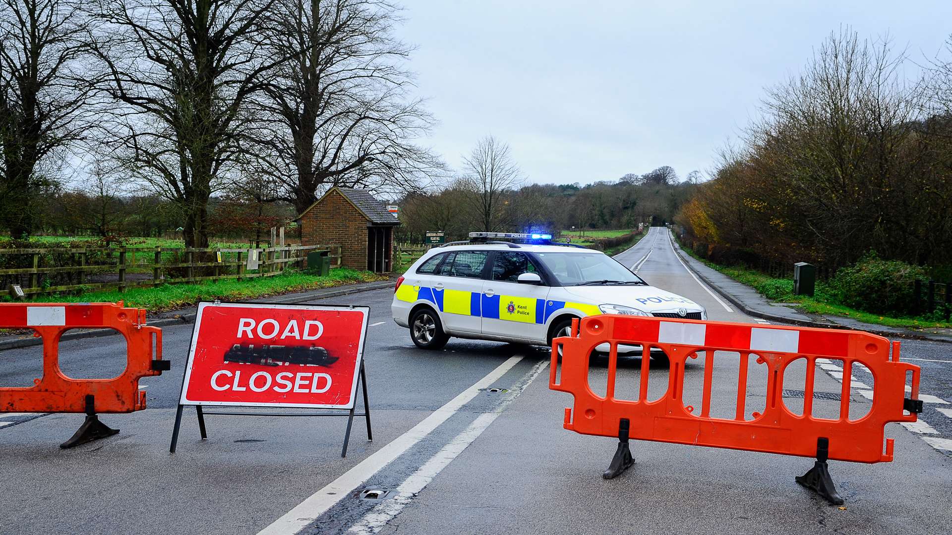 Part of the A28 was closed while a forensic examination was carried out and the debris was cleared