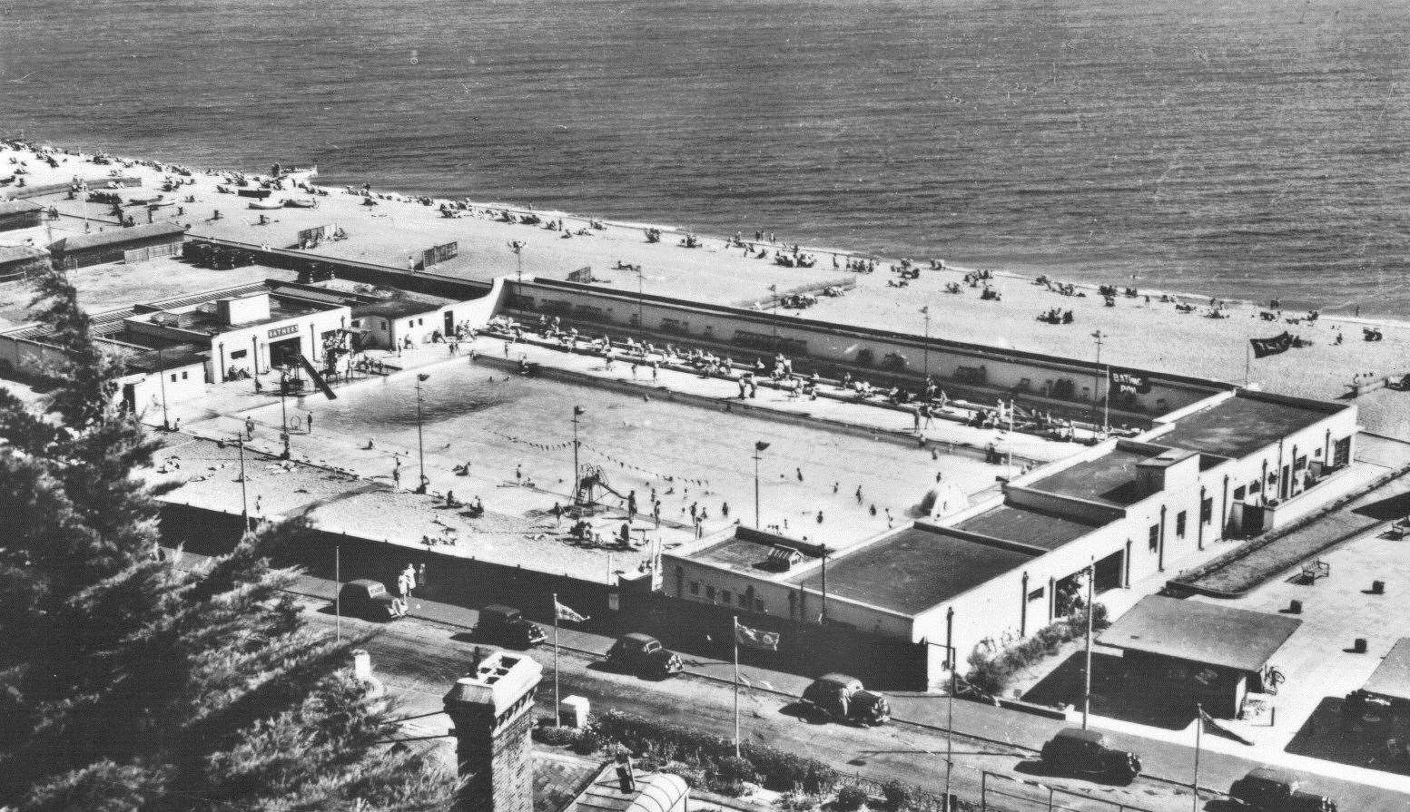 Another view of the old open air pool on Folkestone seafront. Picture: Alan Taylor
