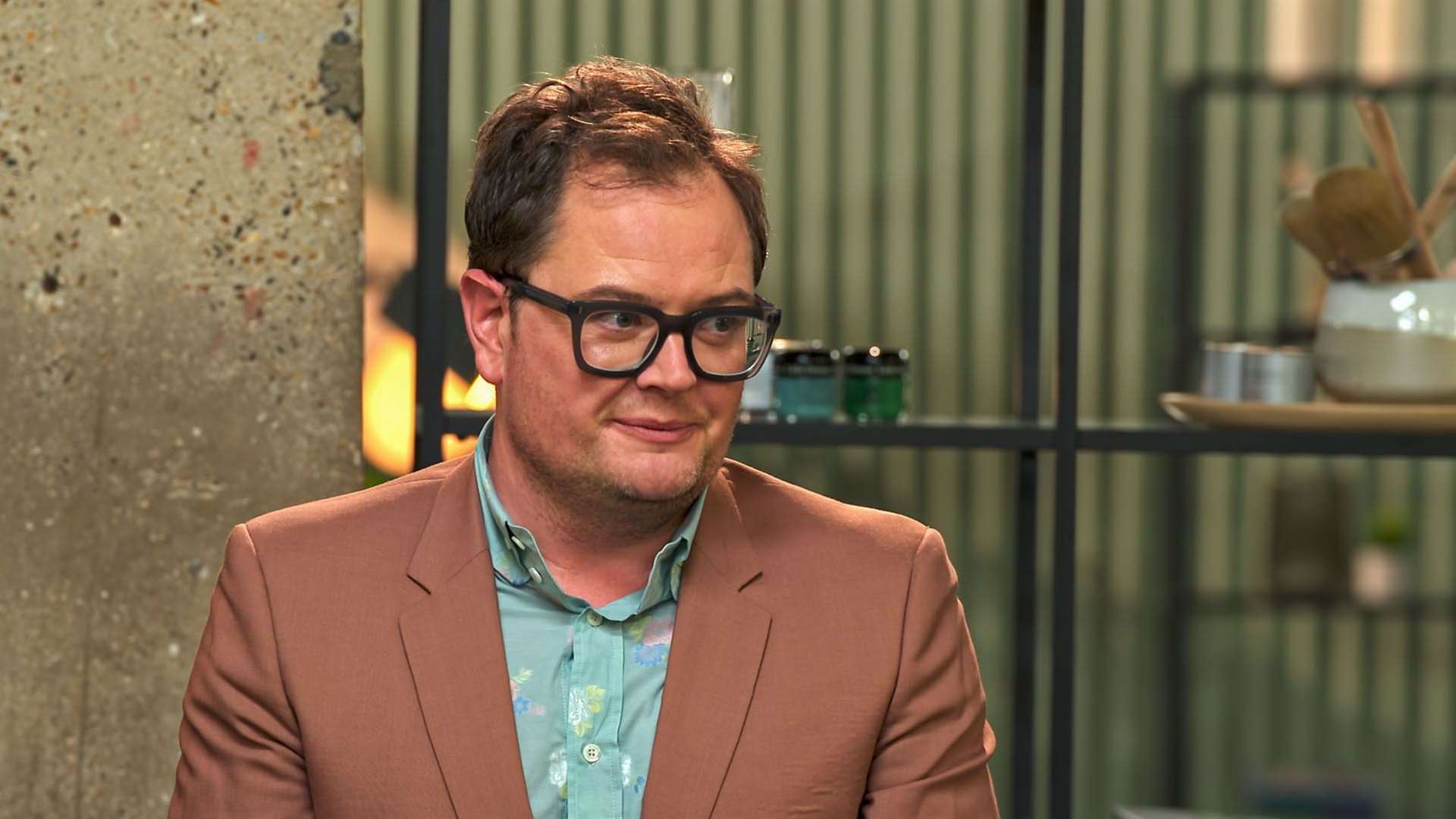 Alan Carr is in Tunbridge Wells for Interior Design Masters. Picture credit: BBC/DSP part of Banijay UK