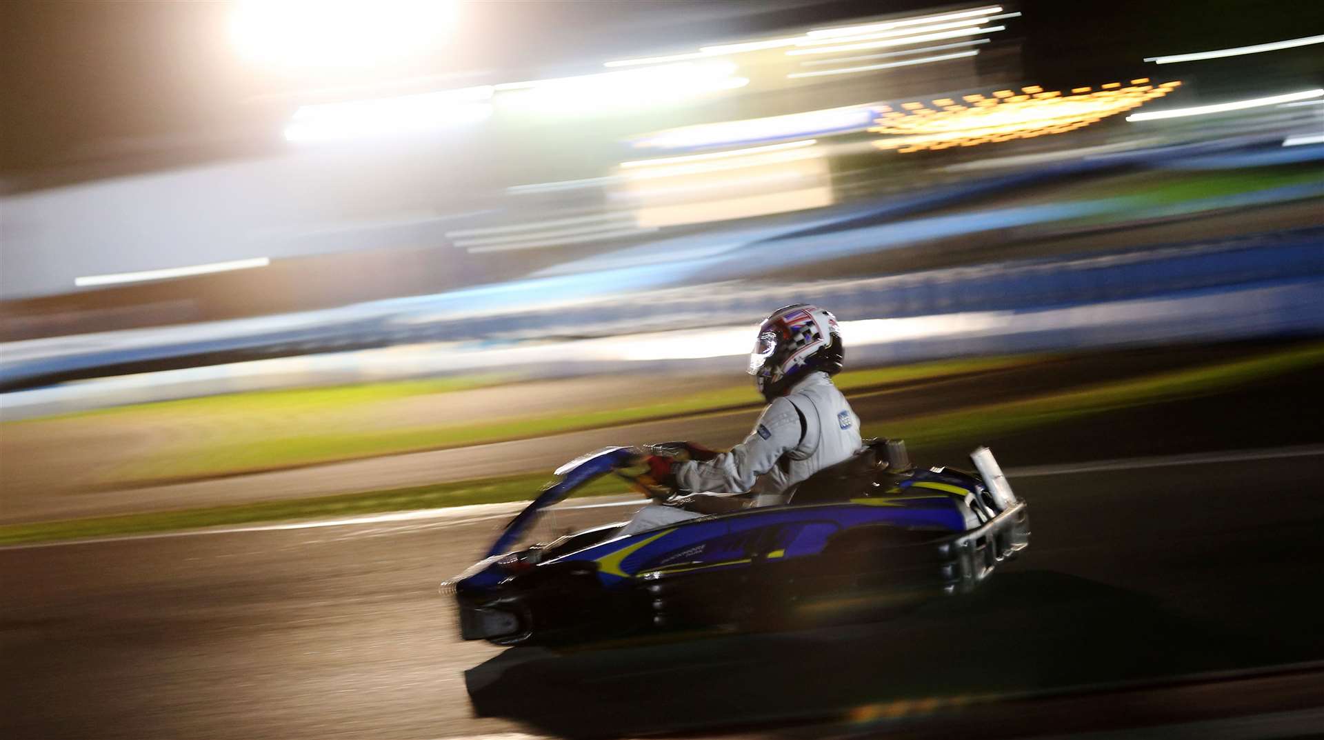 The after-dark sessions will take place at the karting circuit in January and February. Picture: Buckmore Park
