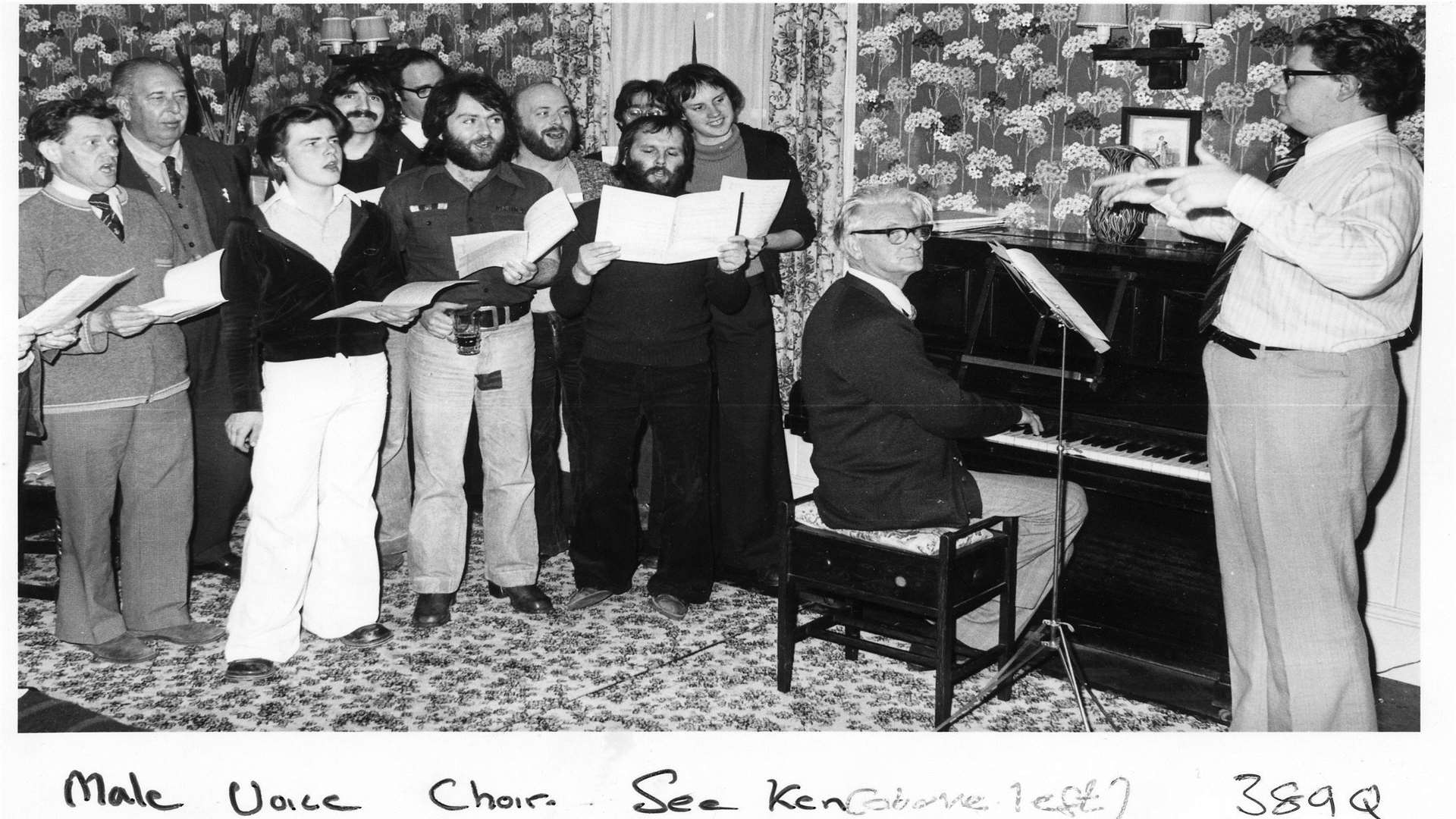 An early shot of the choir rehearsal at the Neptuns Hall under the direction of Roy Woodhams