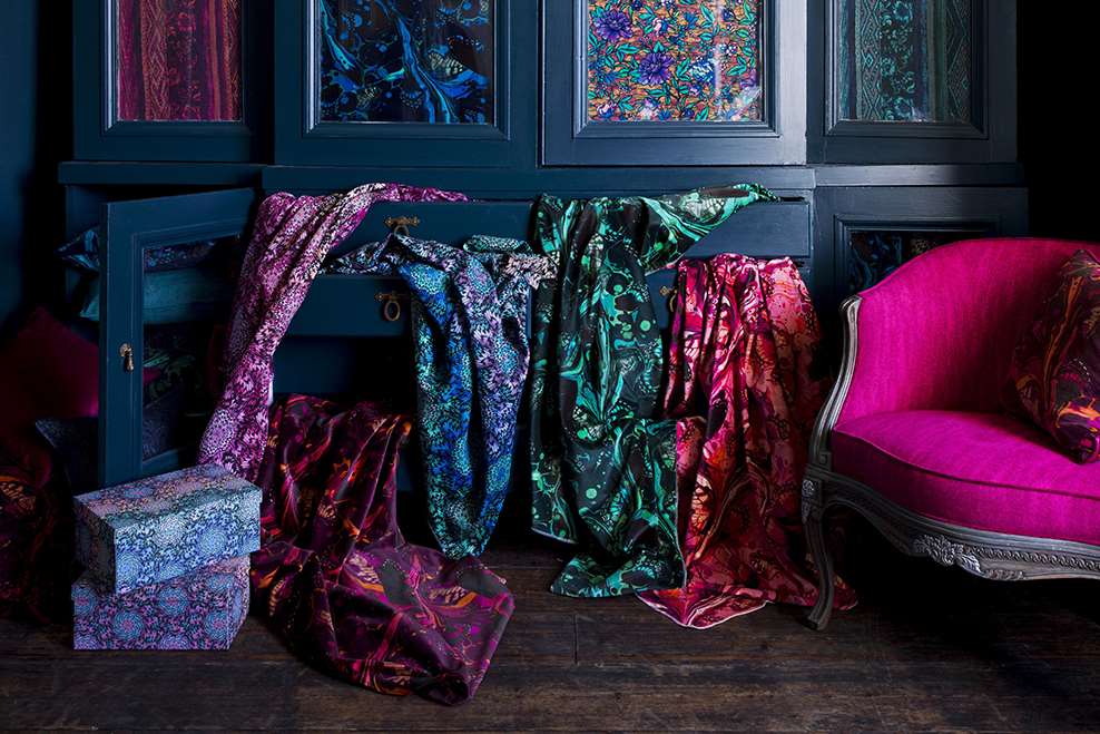 The whole collection is available in all of the 40 exclusive fabrics including the new and reimagined designs by Matthew Williamson offering a colourful array of options