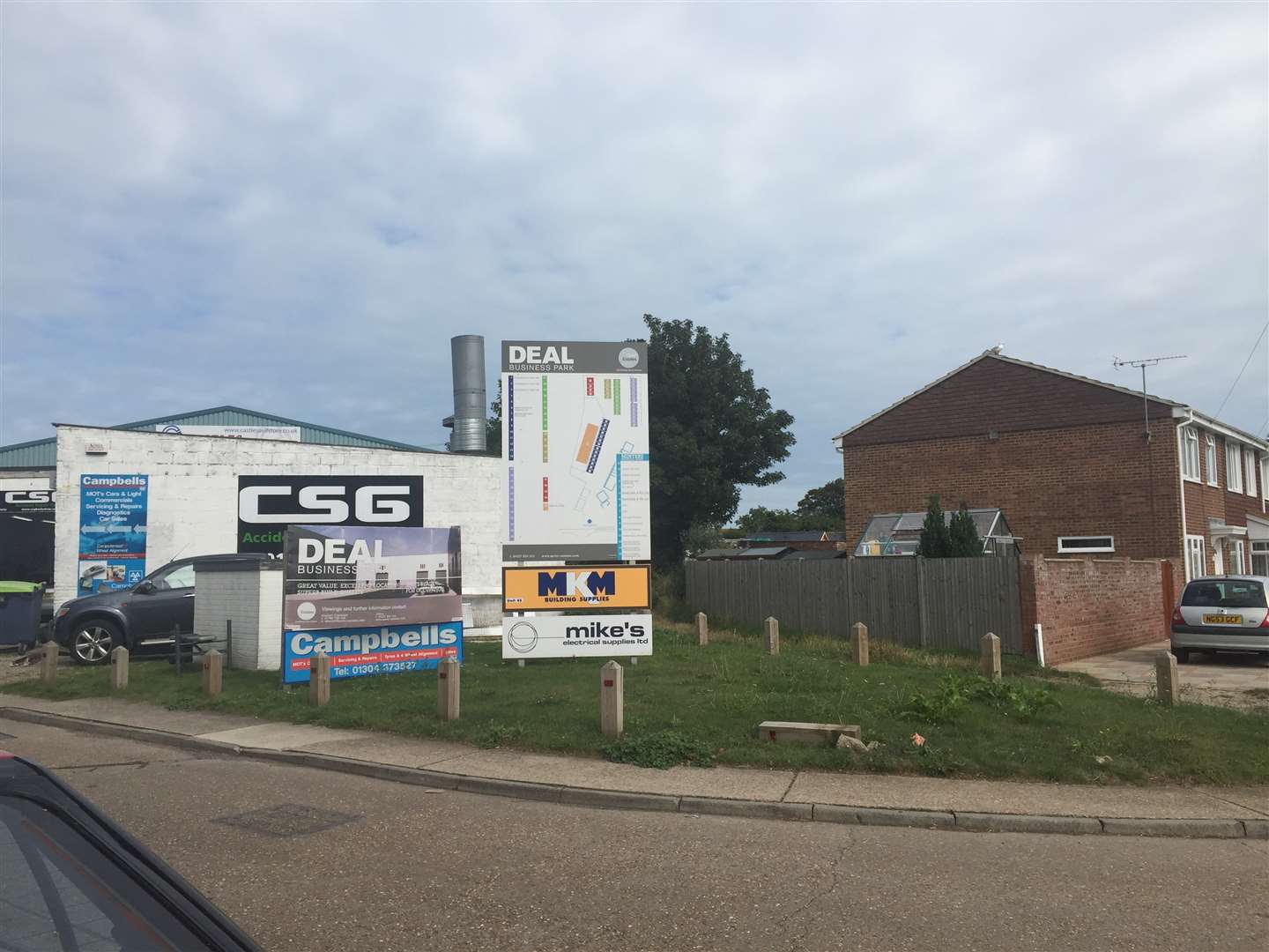 CSG Accident Repair Centre is situated directly behind Mr and Mrs Burke's home in Southwall Road, Deal