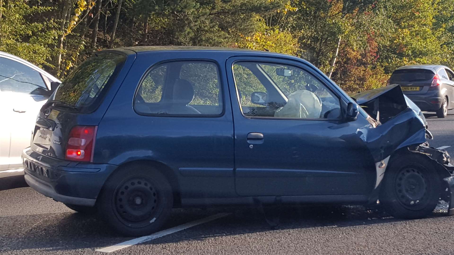 The Nissan Micra involved in the crash