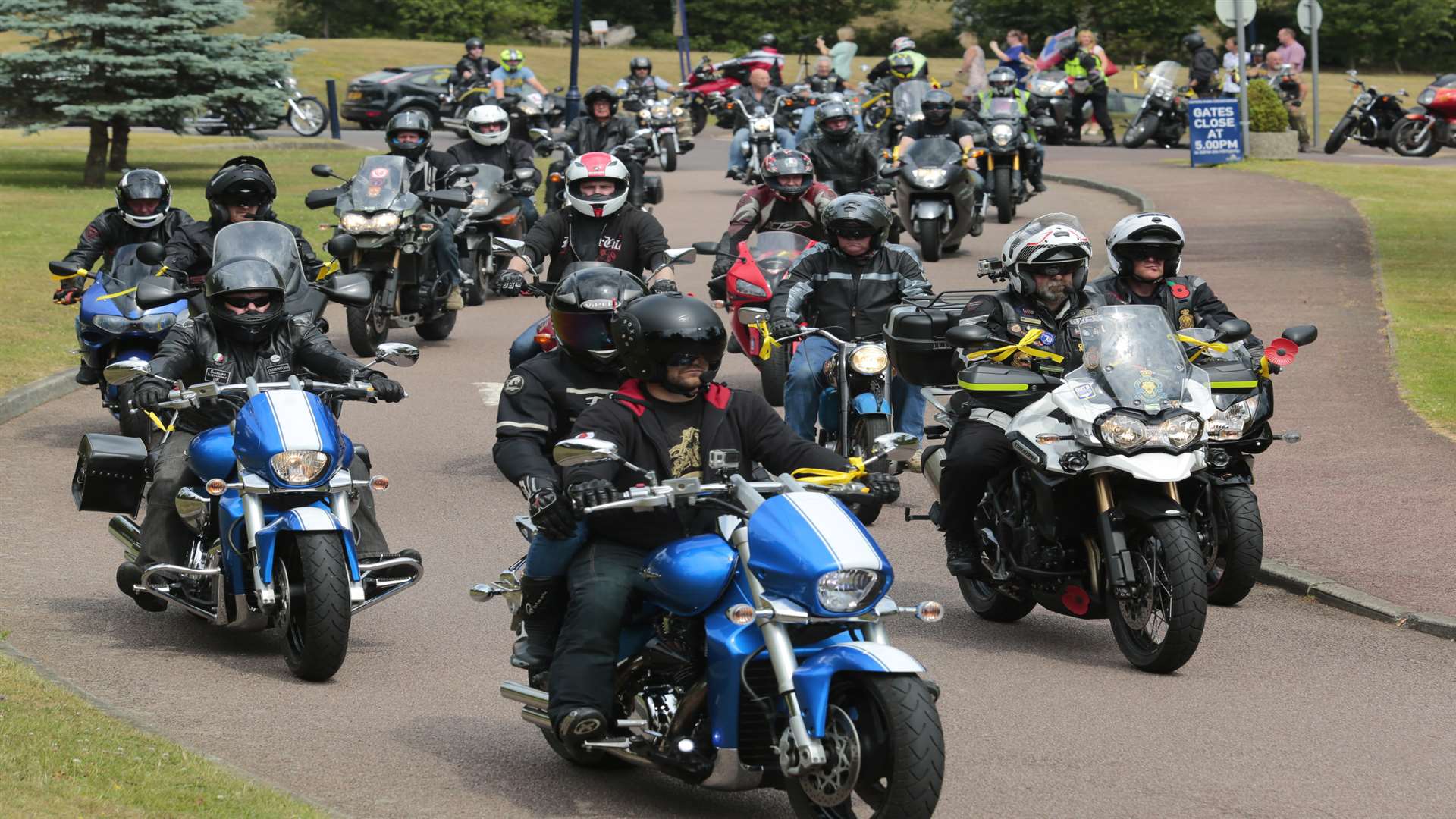 Hundreds of bikers turned out to celebrate Audrey Boxall's life