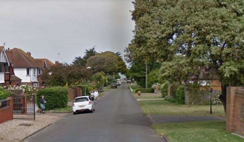 The car windows were smashed in Kingsgate Avenue, Broadstairs. Picture: Google Street View