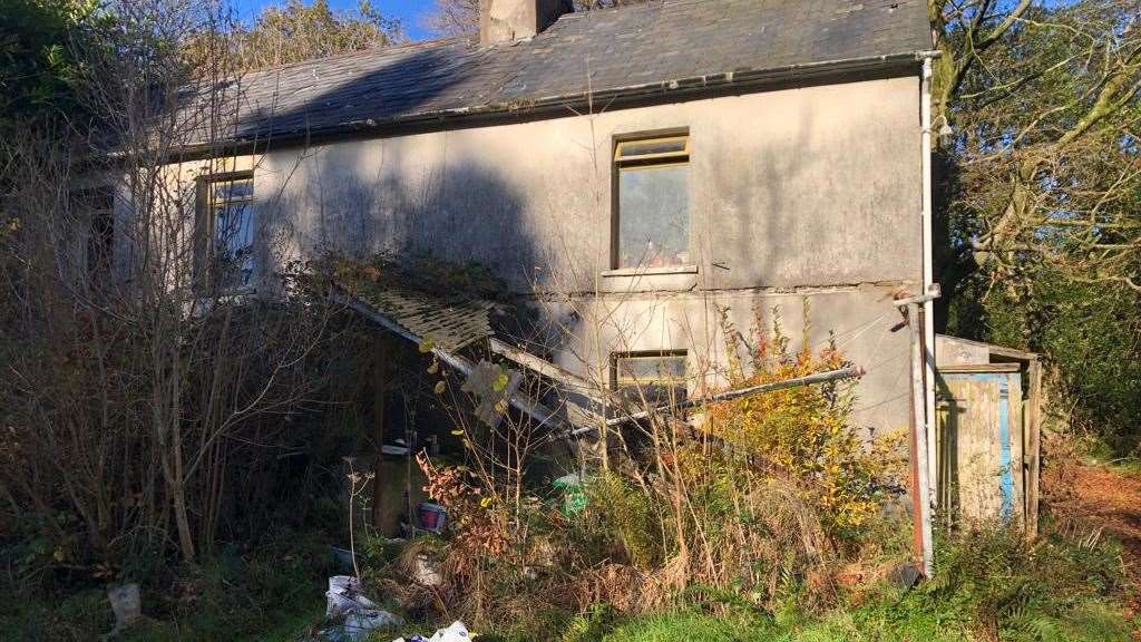 This dilapidated farmhouse in Wales was owned by Mary Stephenson who died in 2021