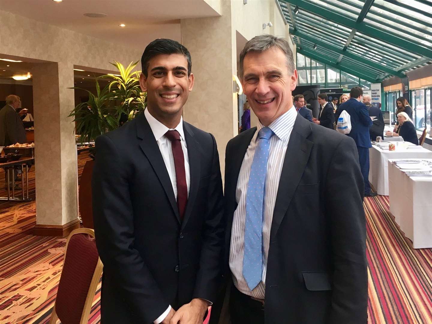 Cllr Rory Love, right, pictured with Prime Minister Rishi Sunak