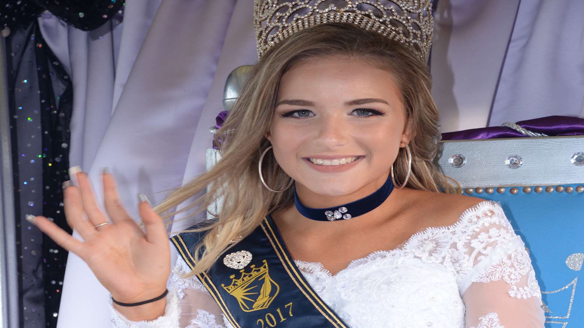 Deal Regatta Queen Kelsi Endean waved to the crowds