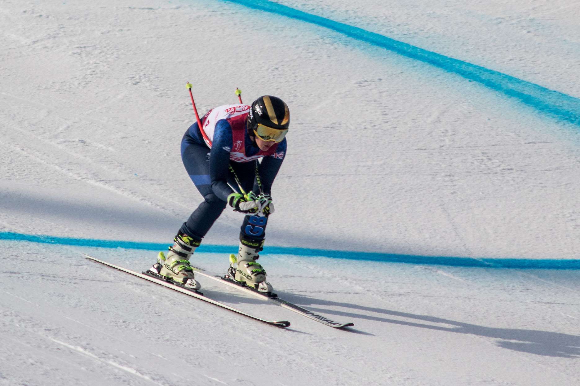 Millie Knight in action at the Winter Paralympics