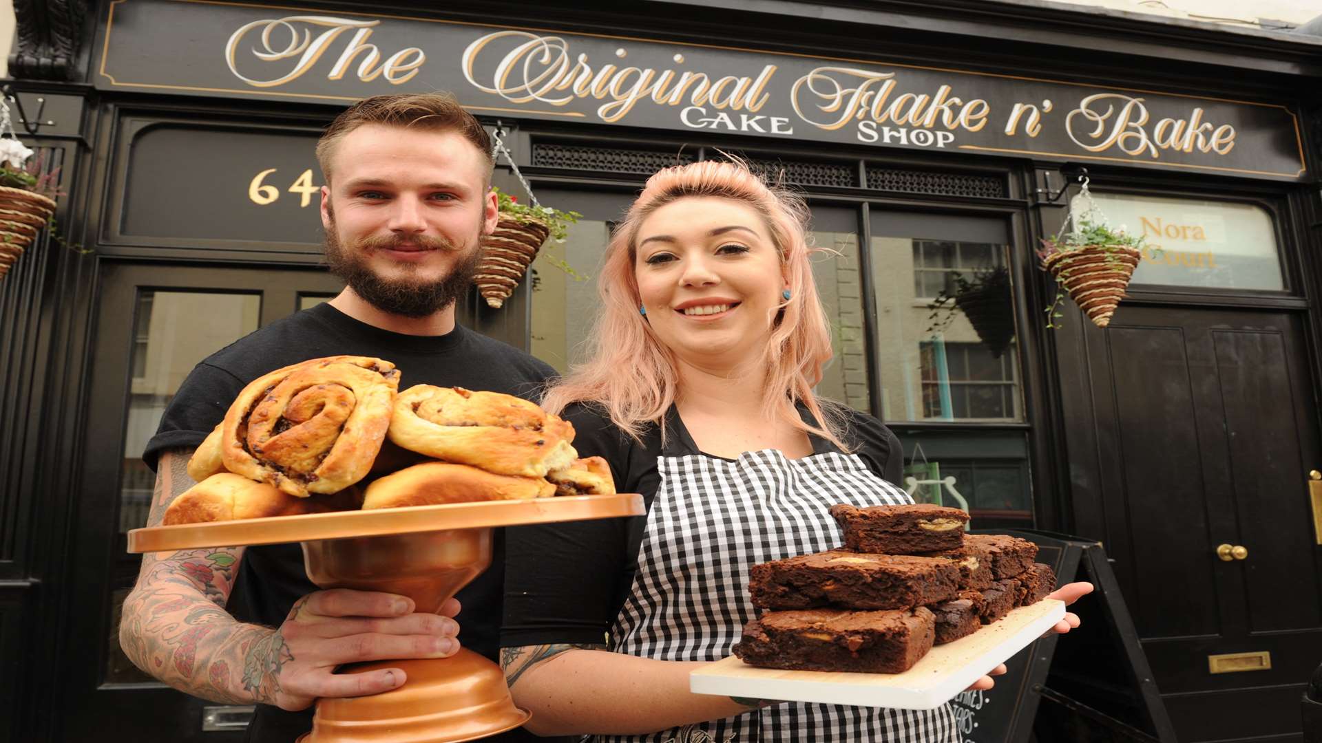 Simon and Victoria Town have opened a cake and coffee shop