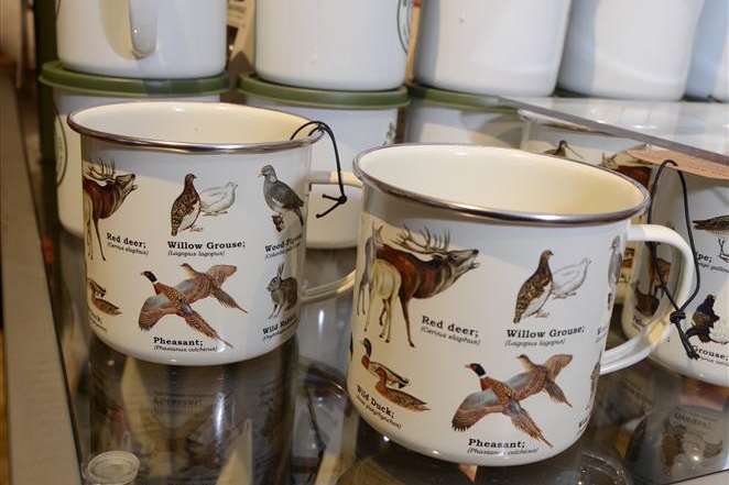 Two camping mugs were the first items purchased at John Lewis