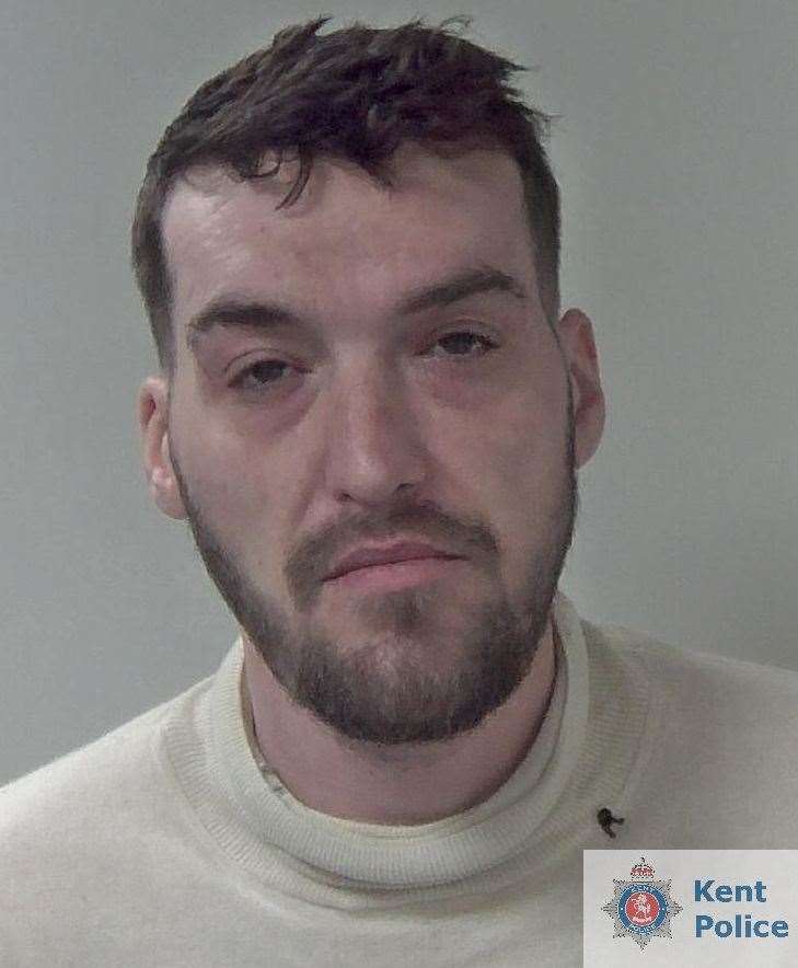 Lucas Hook terrorised his girlfriend during a campaign of domestic violence. Picture: Kent Police