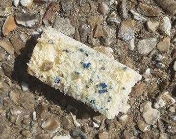 Bread coated in a blue substance was found on Herne Bay seafront. Picture: Tasha Marie Dowle