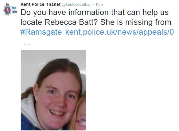 Officers have issued an appeal on Twitter