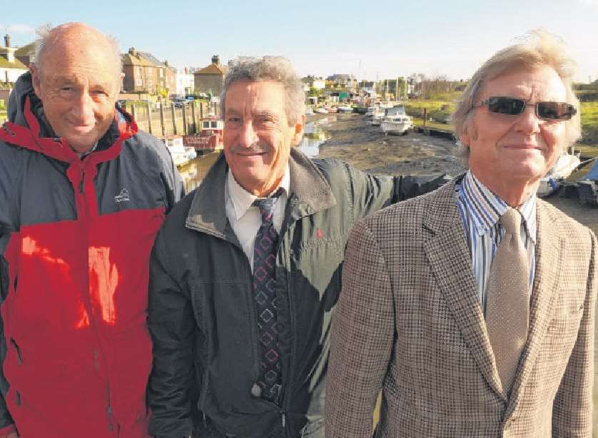 Marina trio: (from the left) Peter MacDonald, Tim Bell and David Orpin.