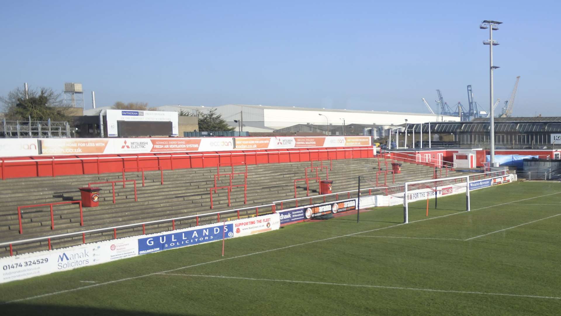 The Swanscombe End terracing Picture: Barry Goodwin