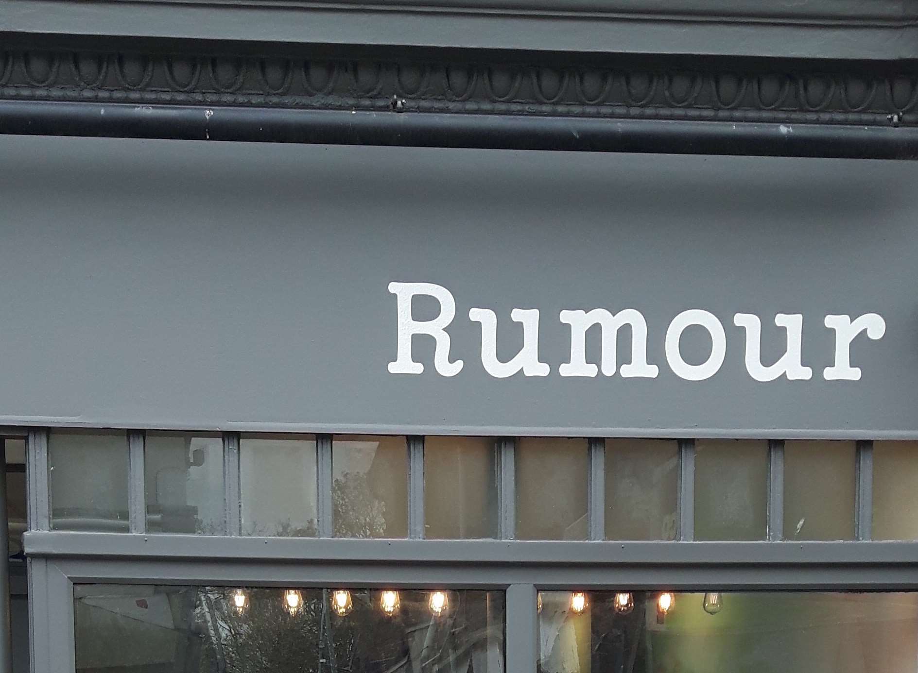 Rumour has opened in Sheerness High Street, opposite the Co-op store.