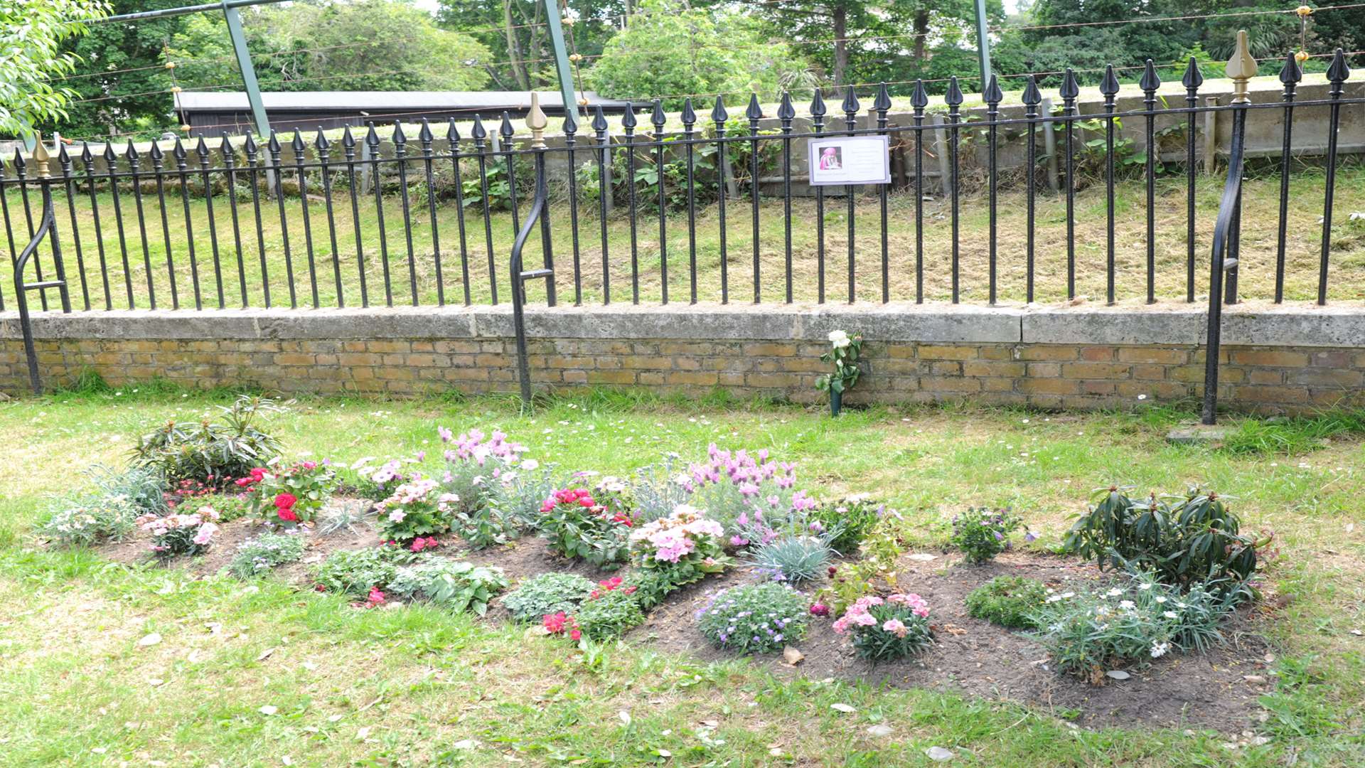 Stacey Mowle memorial garden in Windmill Memorial Gardens, in Clarence Place, Gravesend