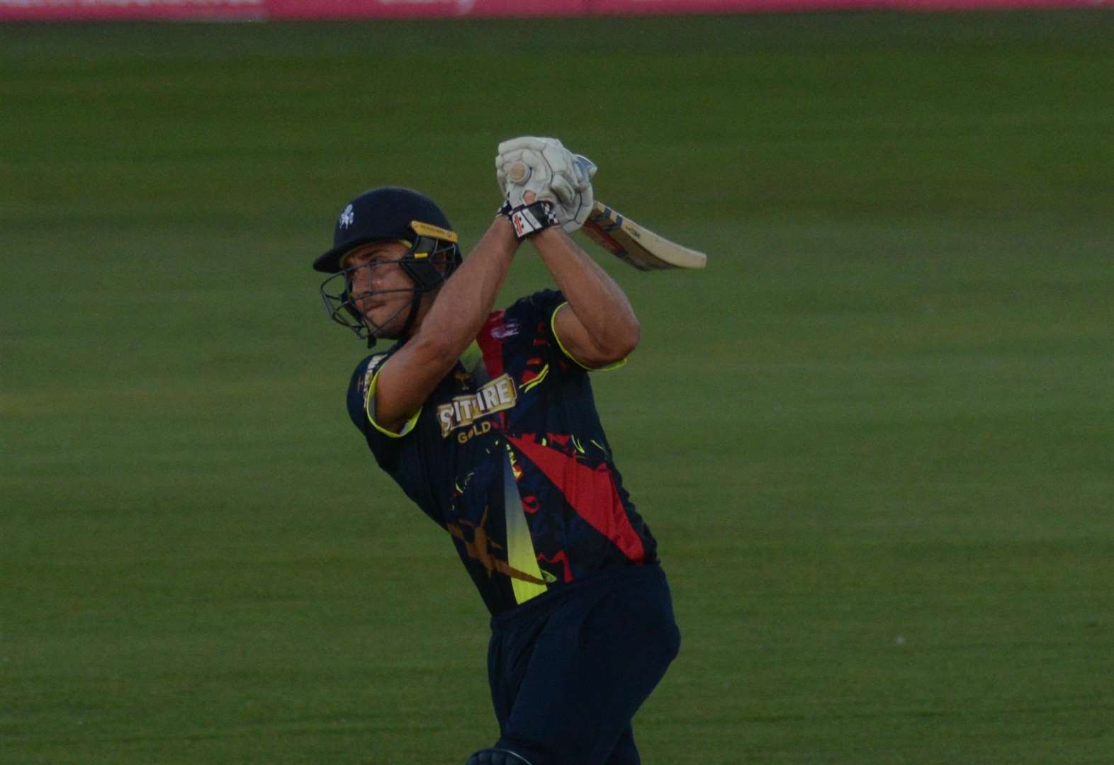 Marcus Stoinis on his way to 47 in Kent's innings. Picture: Chris Davey. (3418878)