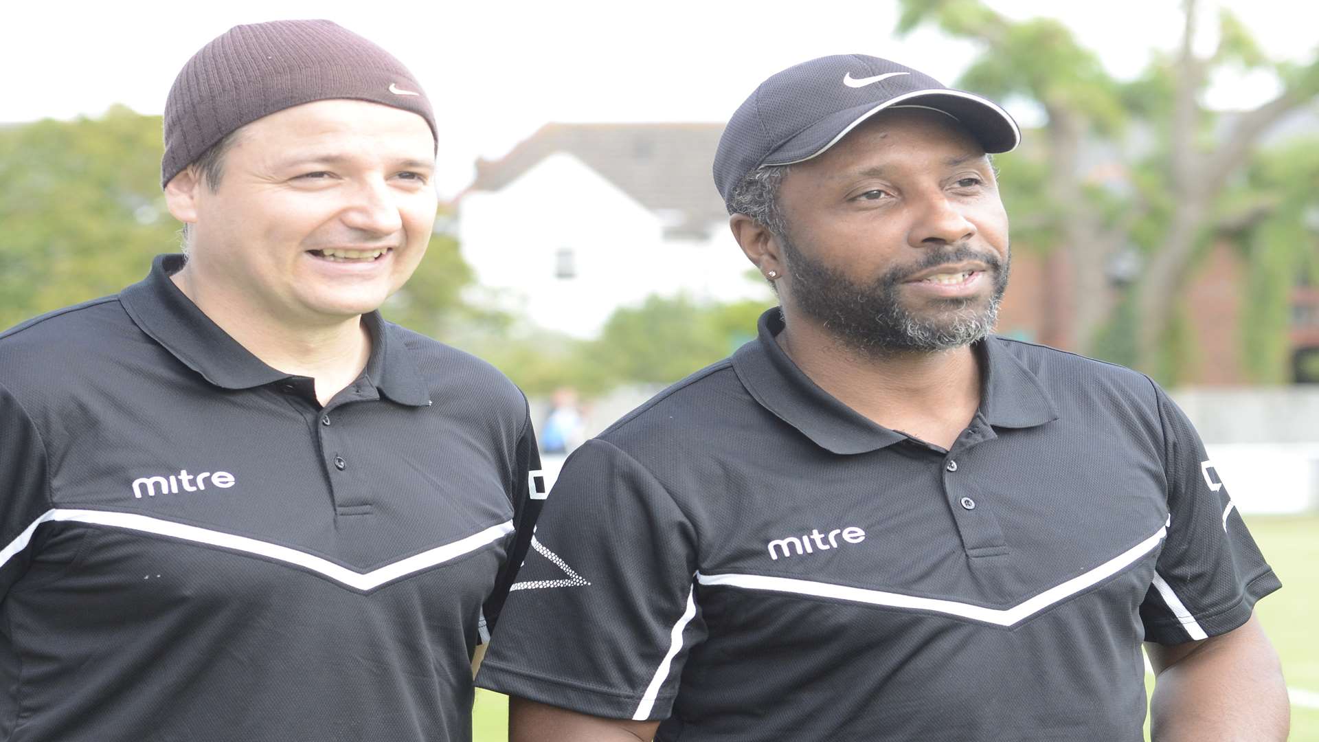 Herne Bay joint-managers John Embery and Jermaine Darlington Pic: Chris Davey