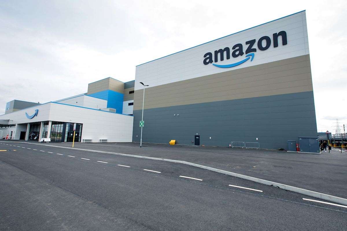 Amazon's huge new warehouse in Dartford which is next to the application site. Picture: Amazon