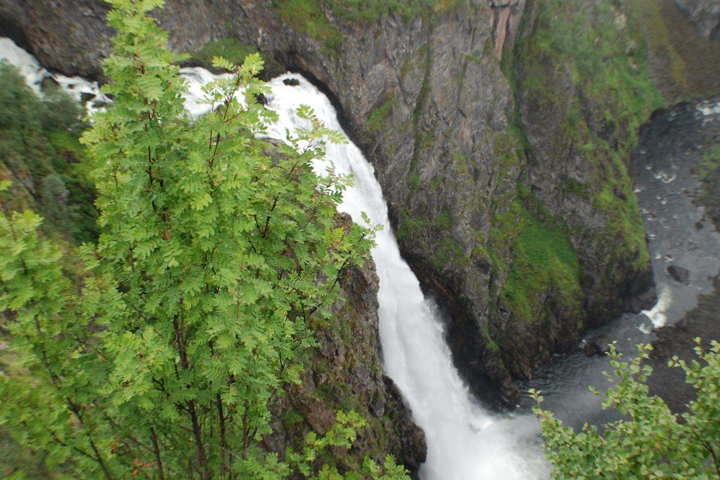 The Voringfoss Waterfall in Eidfjord