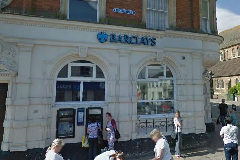 Barclays in Gillingham is to close in February. Picture: Google Maps.