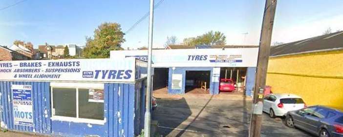 Discount Tyres went under the hammer in Chalkwell Road, Sittingbourne, last month. Picture: Google