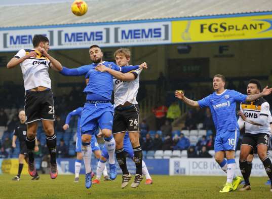Match action from Priestfield Picture: Andy Jones