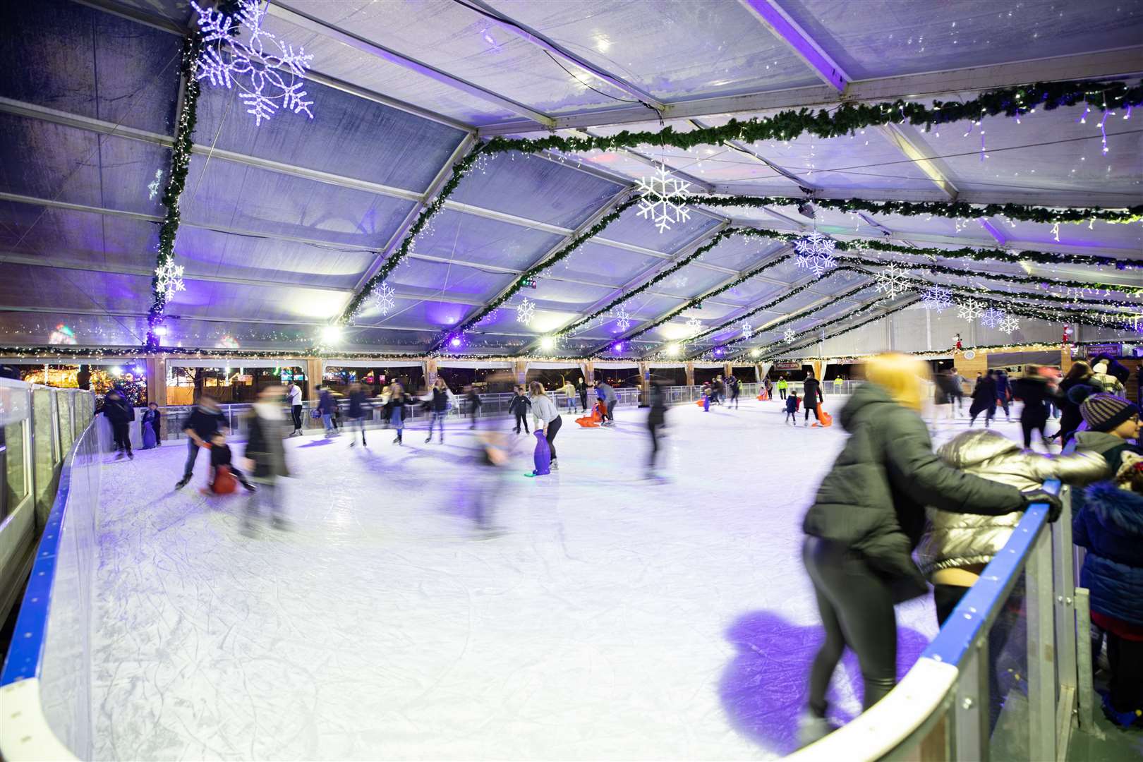 The ice rink outside The Village at Bluewater. Photo: Bluewater