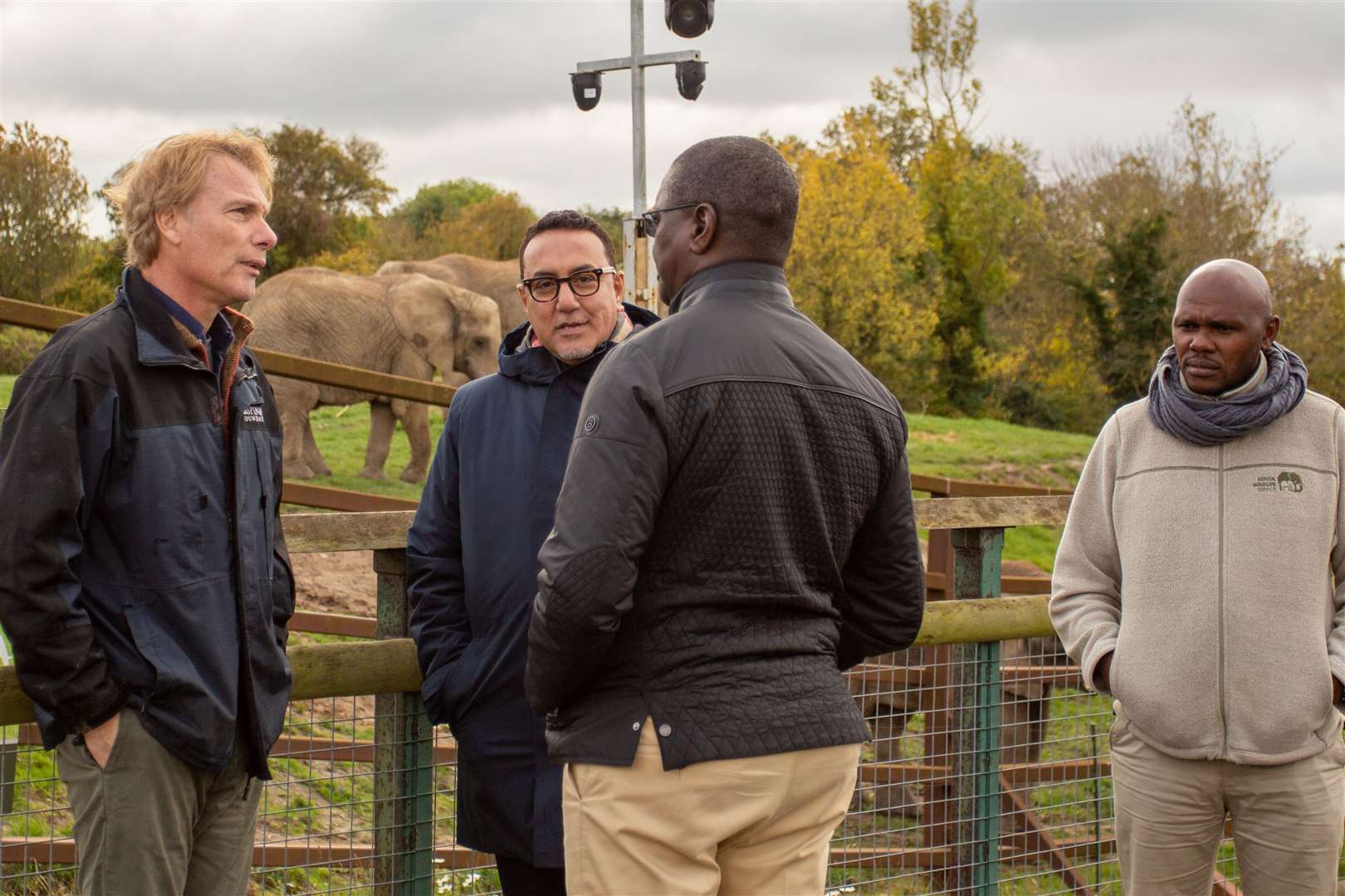 Damian Aspinall met with Kenyan officials at Howletts to discuss the project. Picture: Aspinall Foundation