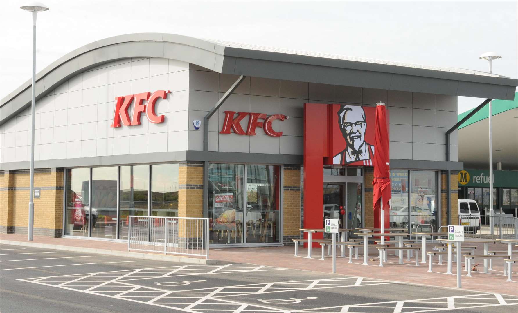 Police and fire crews were called to KFC in Thomsett Way, Queenborough Picture: Wayne McCabe